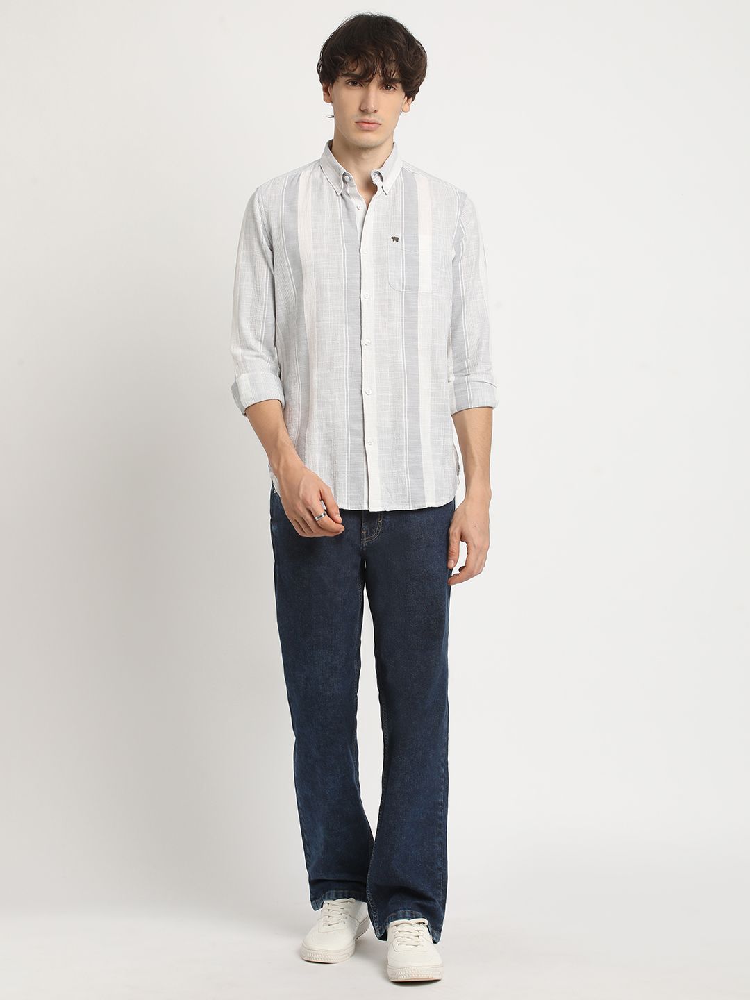 THE BEAR HOUSE Men Slim Fit Opaque Checkered Casual Shirt