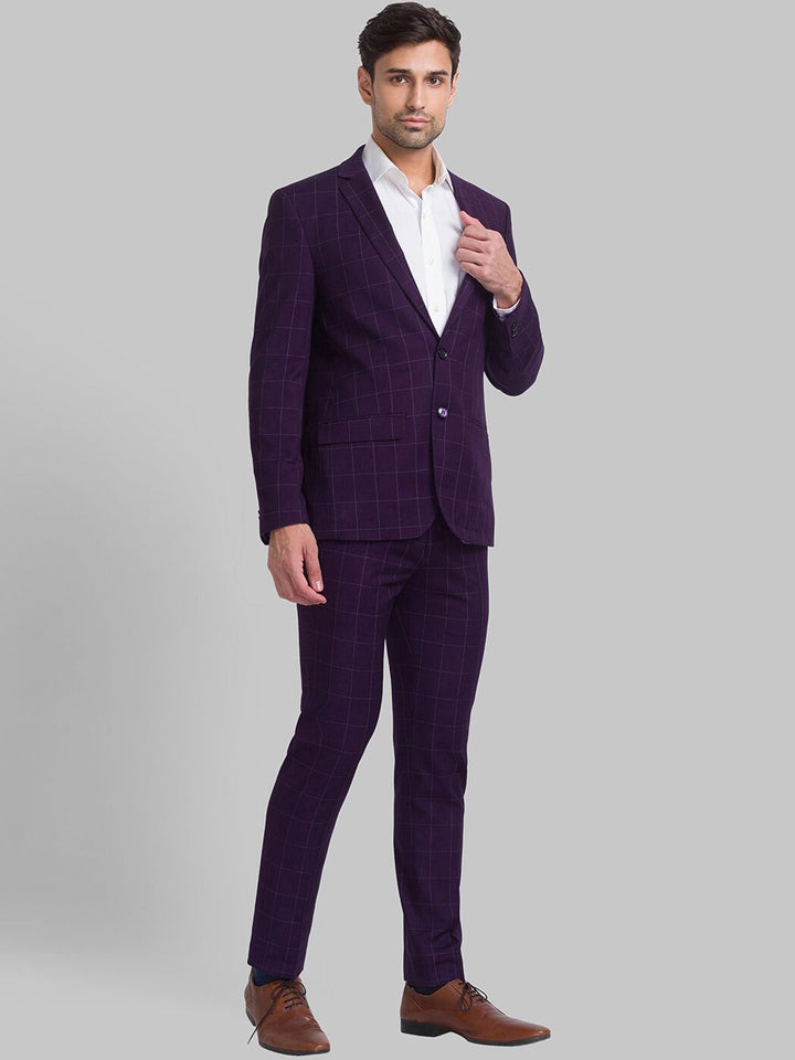 Park Avenue Men Single-Breasted Super Slim-Fit 2-Piece Formal Suit