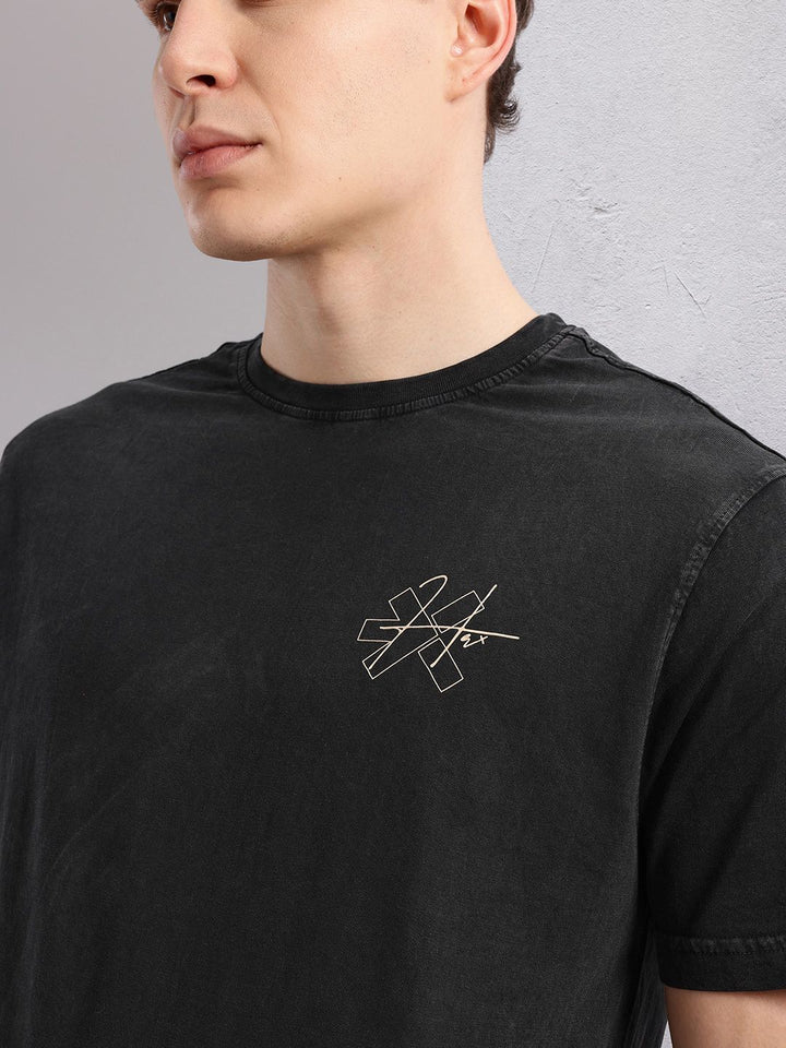 HRX by Hrithik Roshan Pure Cotton Cargo-Pocketed Lifestyle T-shirt