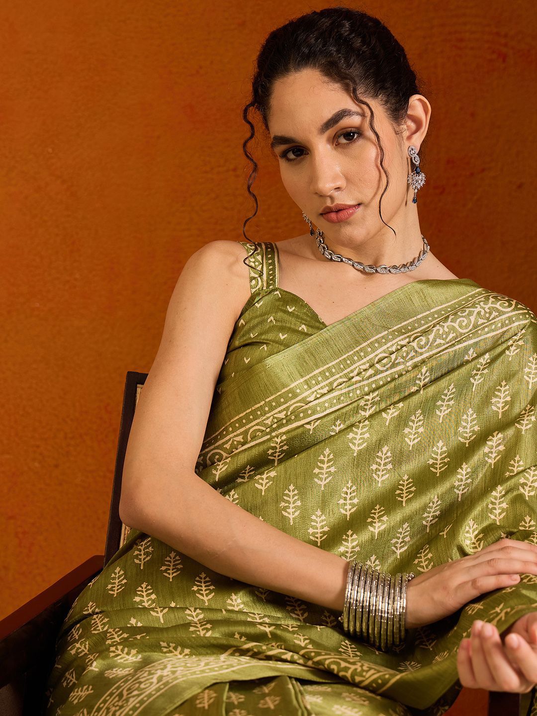 Saree mall Ethnic Motifs Bagh Sarees