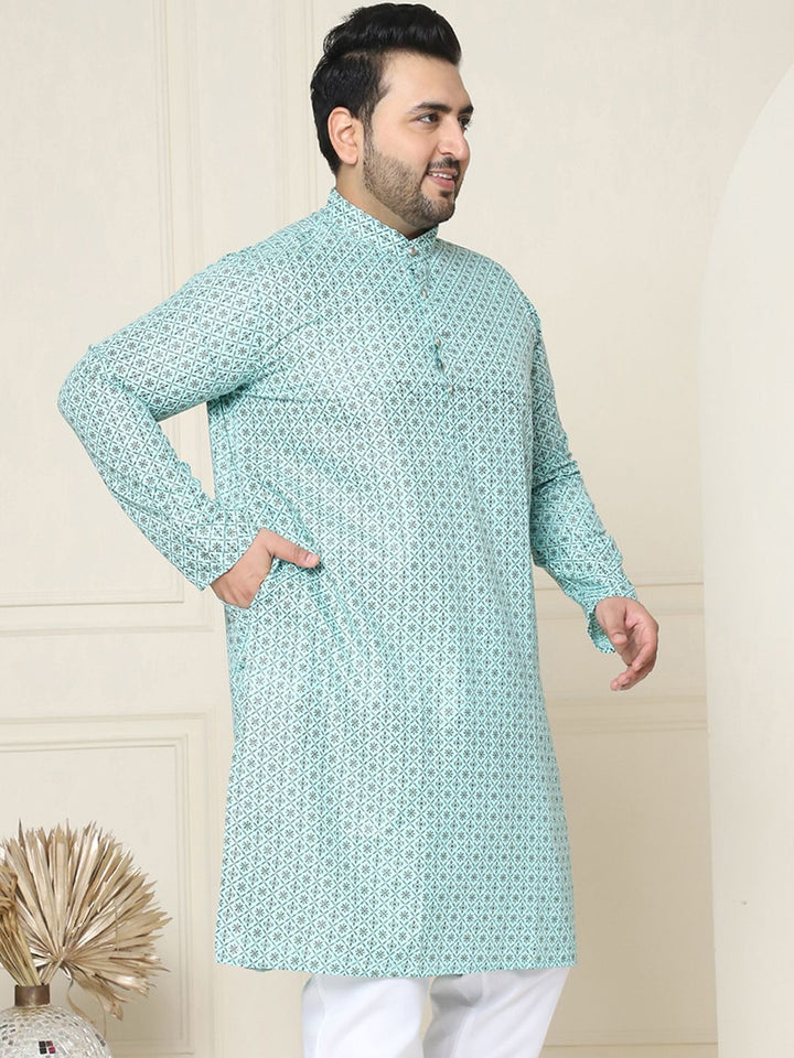 SOJANYA PLUS Motif Etnik Bercetak Kurta