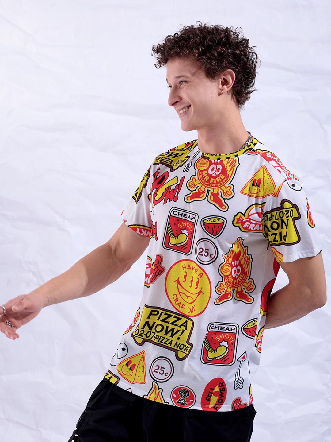 The Indian Garage Co Conversational Printed Slim Fit T-shirt