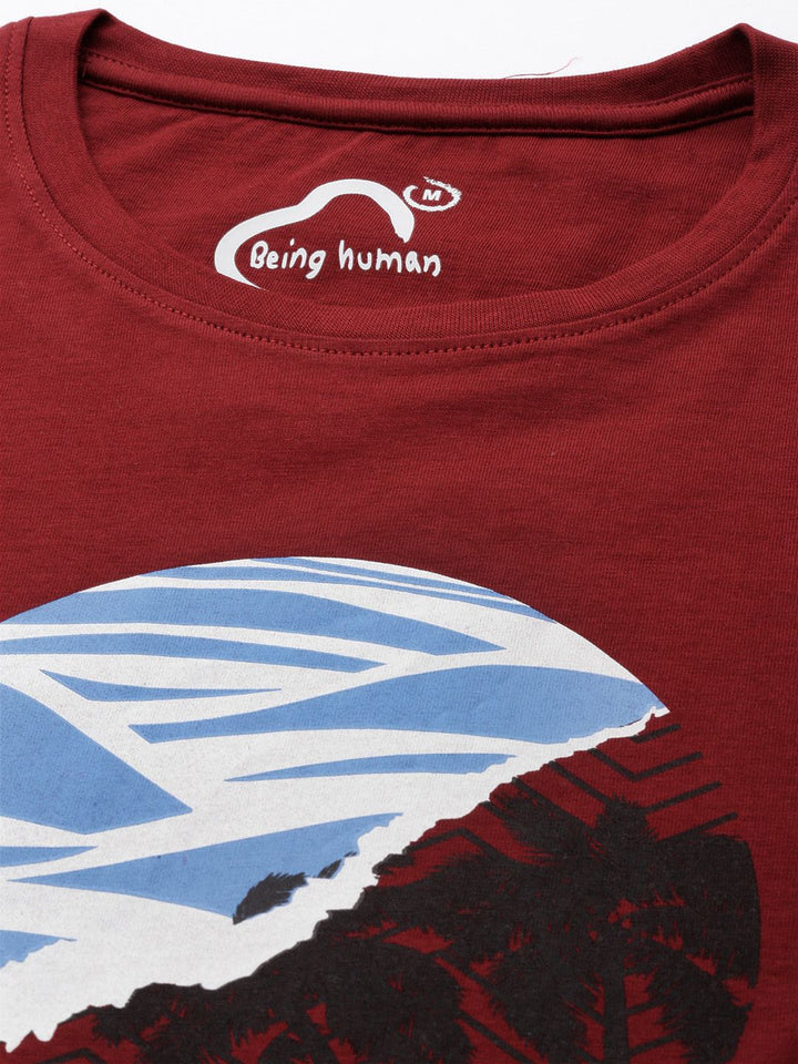 Being Human Printed Pure Cotton T-shirt