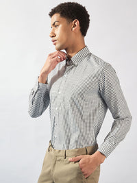 DENNISON Men Smart Micro Checks Formal Shirt