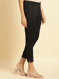 W Women Regular Fit Mid-Rise Cotton Regular Trousers