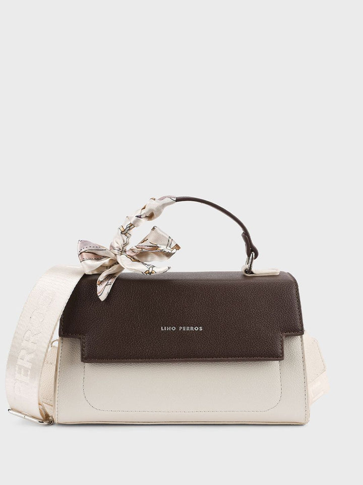 Lino Perros Structured Sling Bag With Bow Detail