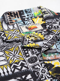 The Indian Garage Co Men Tropical Printed Short with Shirt