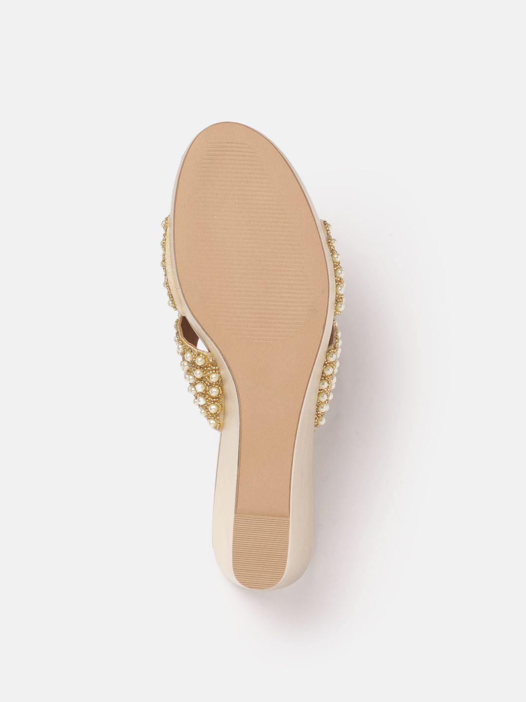 House of Pataudi Ethnic Embellished Wedge Heels