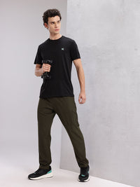 HRX by Hrithik Roshan Men Rapid-dry Brand Logo Print Training Track Pants