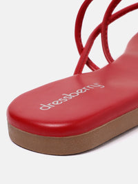 DressBerry Women Solid Open Toe Flats