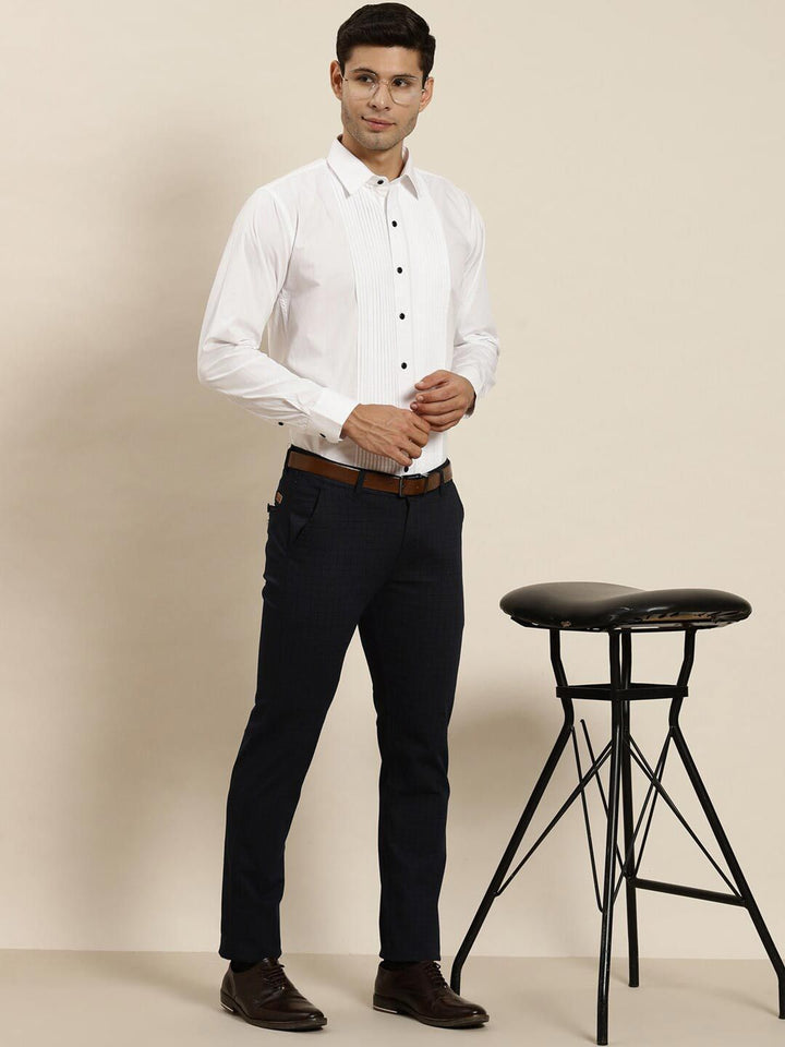 Hancock Spread Collar Comfort Pure Cotton Tuxedo Party Shirt