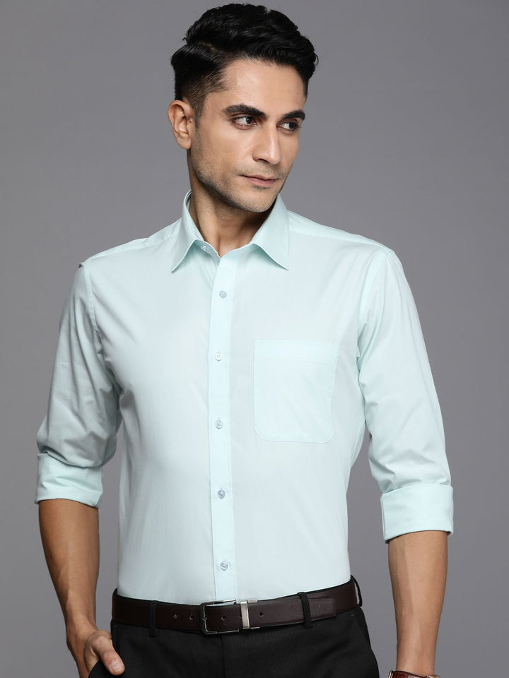 Raymond Pure Cotton Slim Fit Solid Formal Shirt