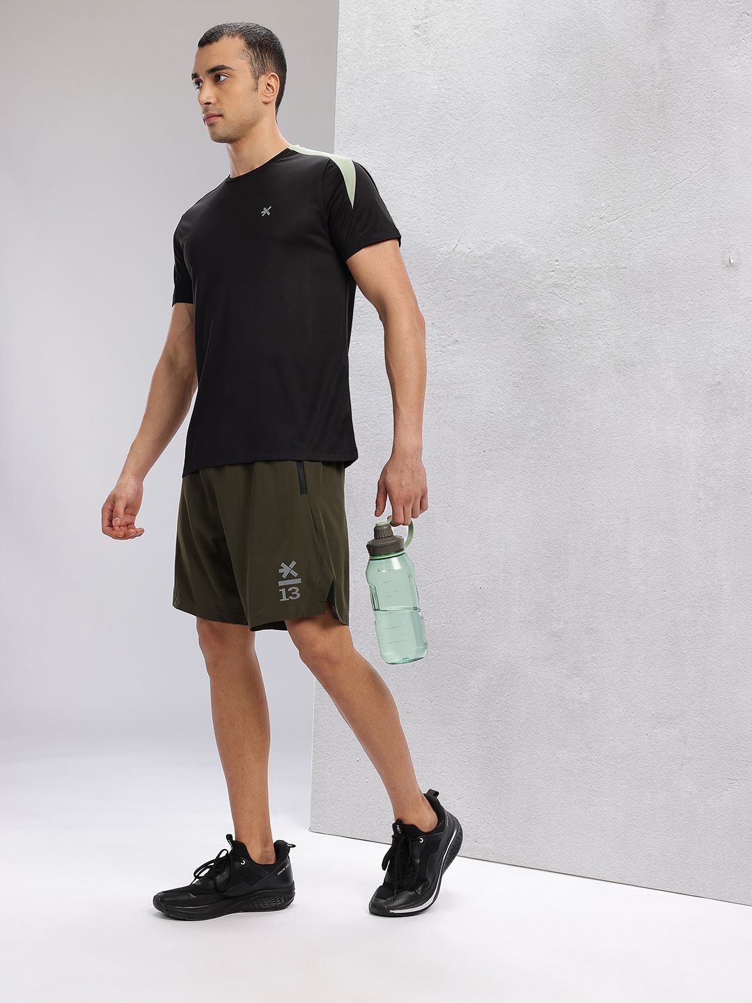 HRX by Hrithik Roshan Colourblocked Detail Rapid-Dry Running T-shirt