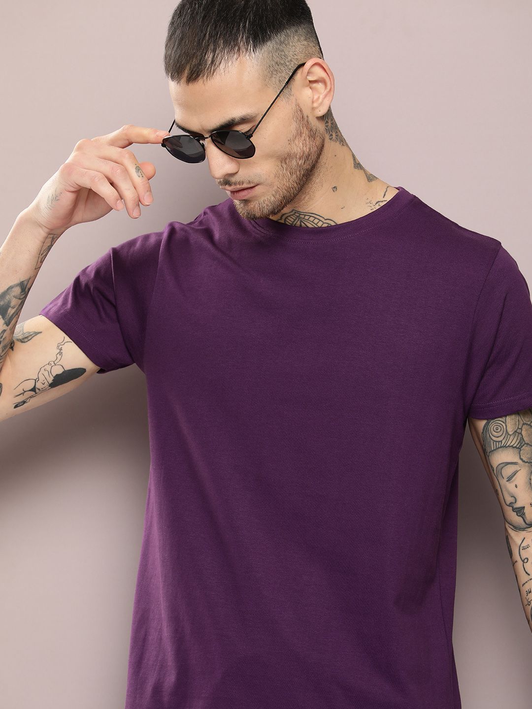 DILLINGER Men Solid Regular Fit T-shirt