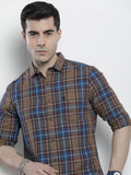 The Indian Garage Co Men Checked Casual Shirt