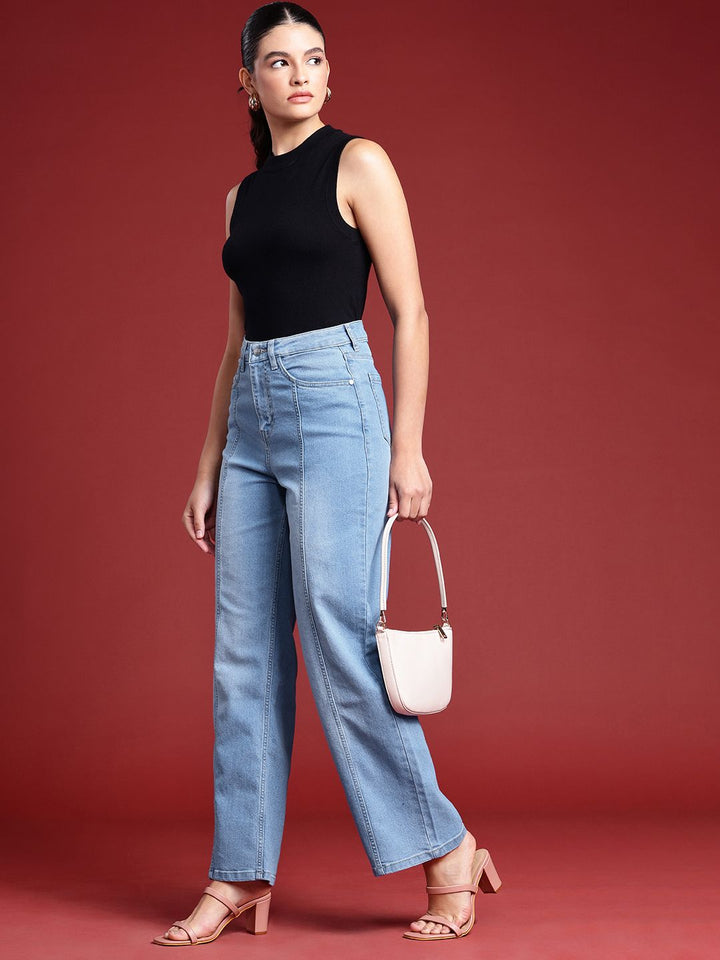 all about you Women Straight Fit Light Fade Stretchable Jeans