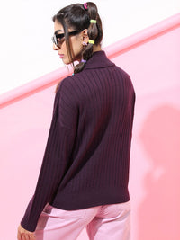 Basics By Tokyo Talkies Women Striped Pullover