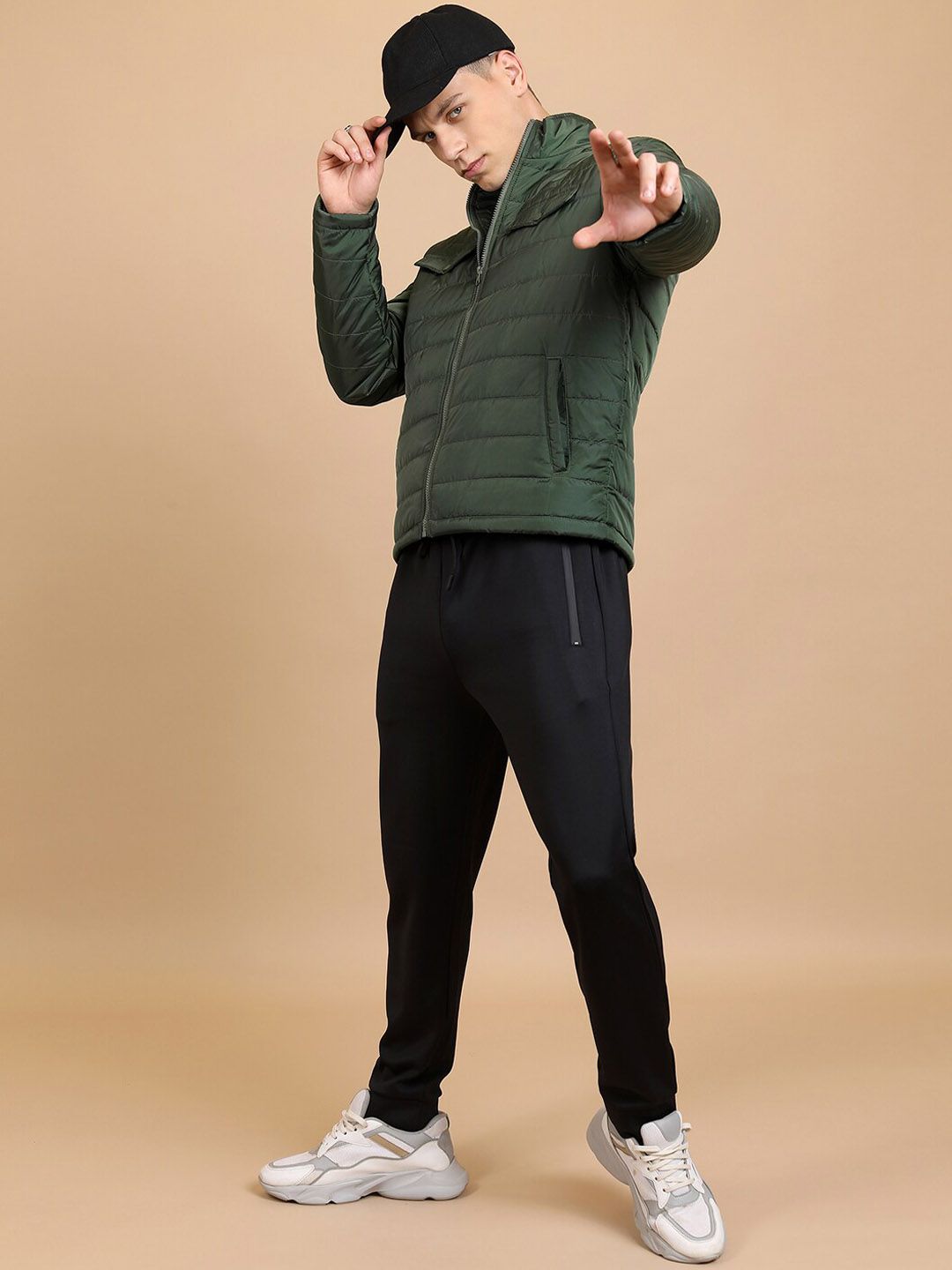 HIGHLANDER Mock Collar Puffer Jacket