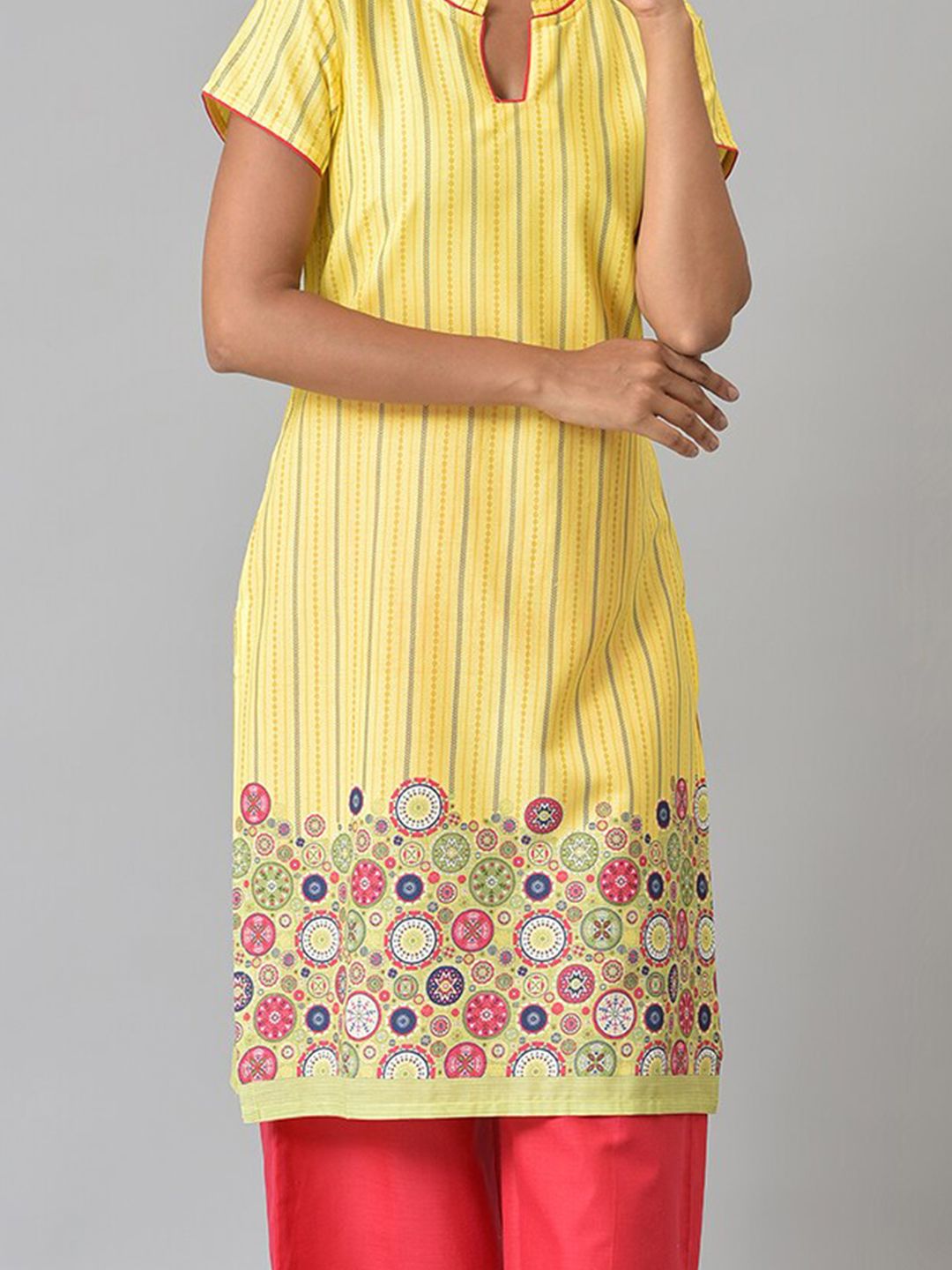 Aurelia Women Printed Rayon Kurta Set with Palazzos