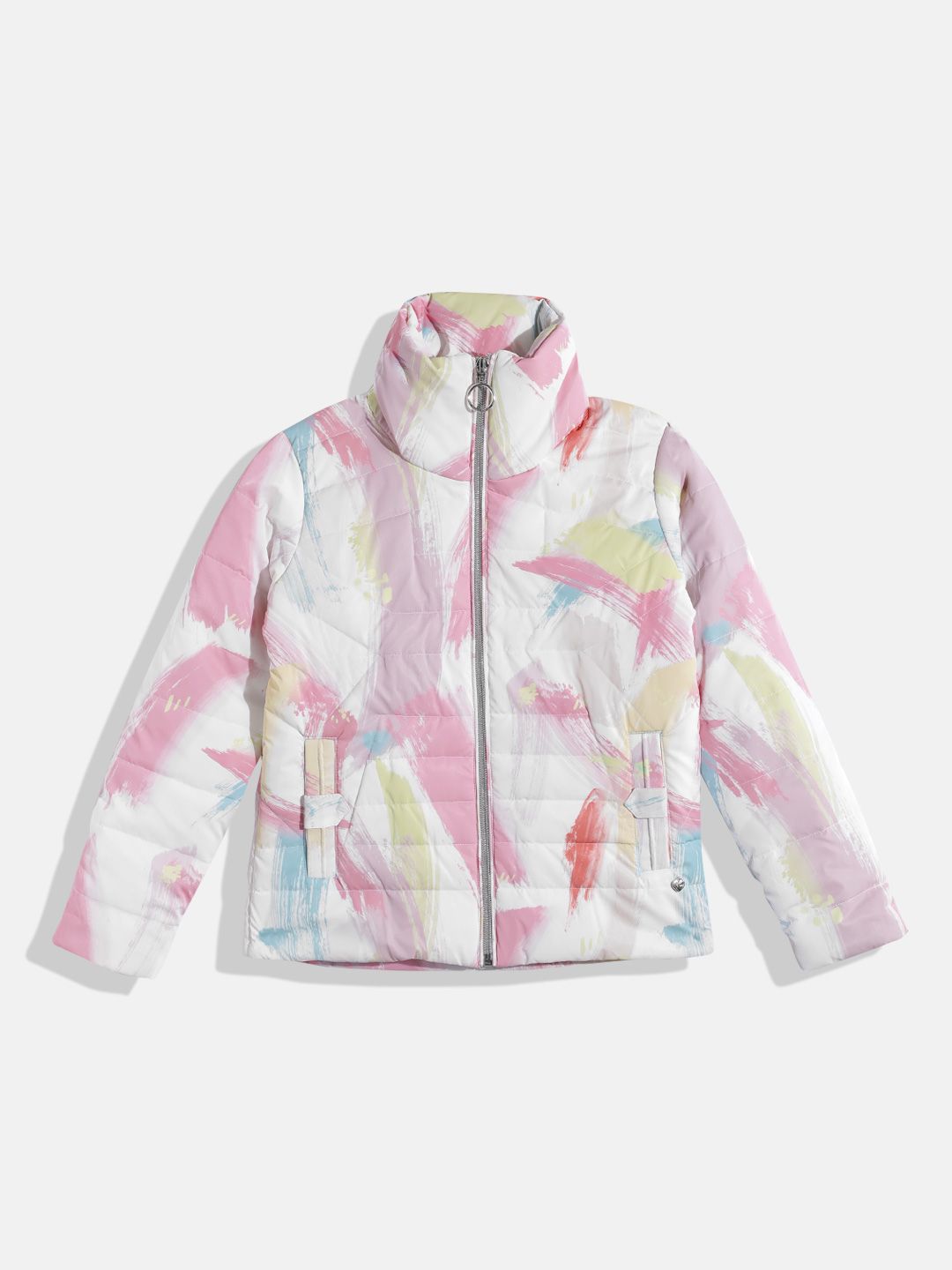 Monte Carlo Kids Girls Abstract Printed Padded Jacket