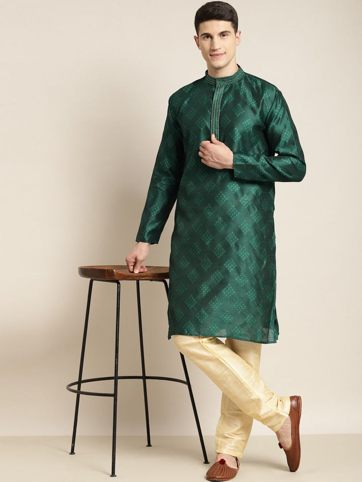 SOJANYA Kurta Lurus Kolar Mandarin Bersulam