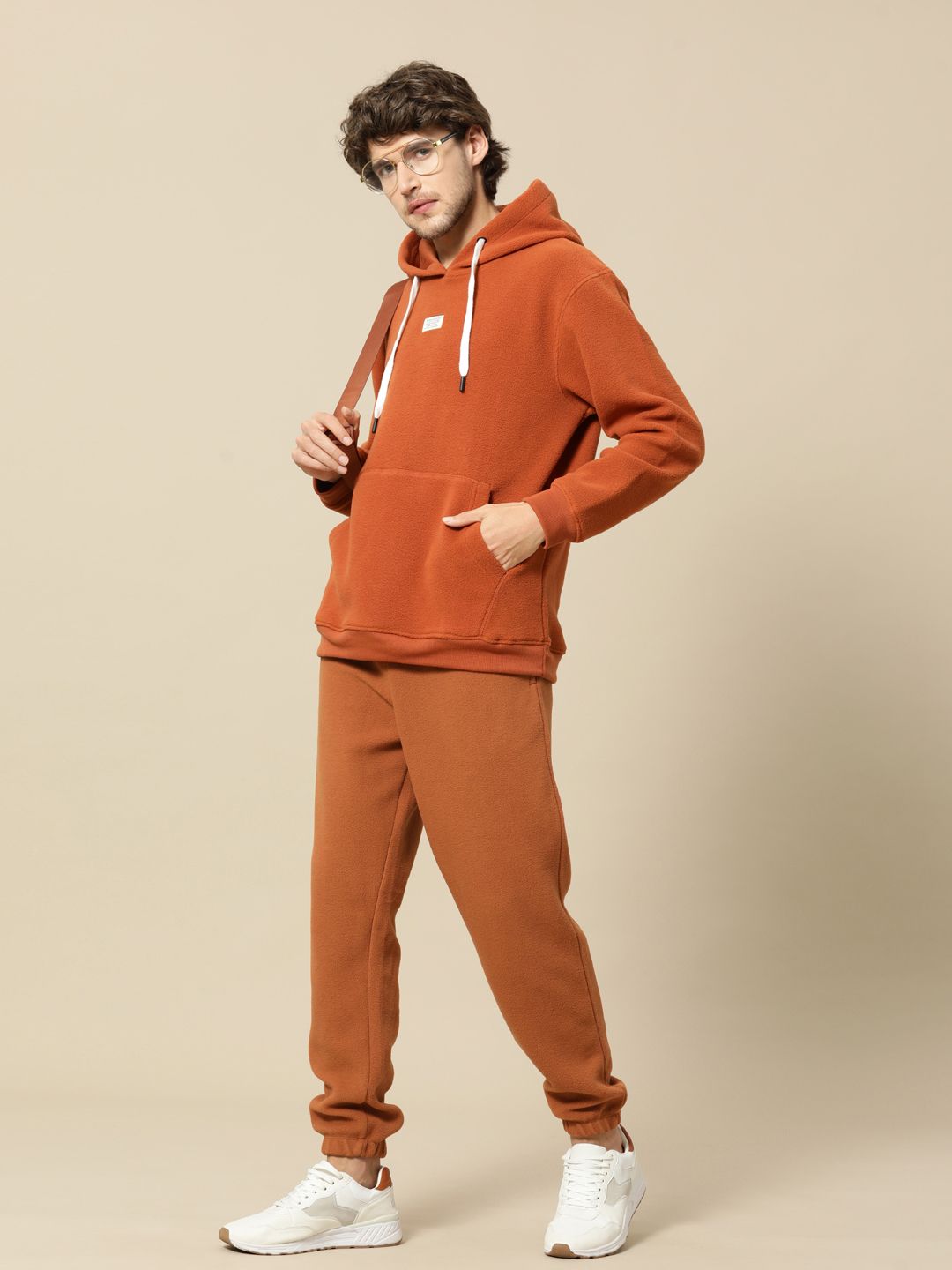Mr Bowerbird Men Brown Solid Liberal Fit Joggers