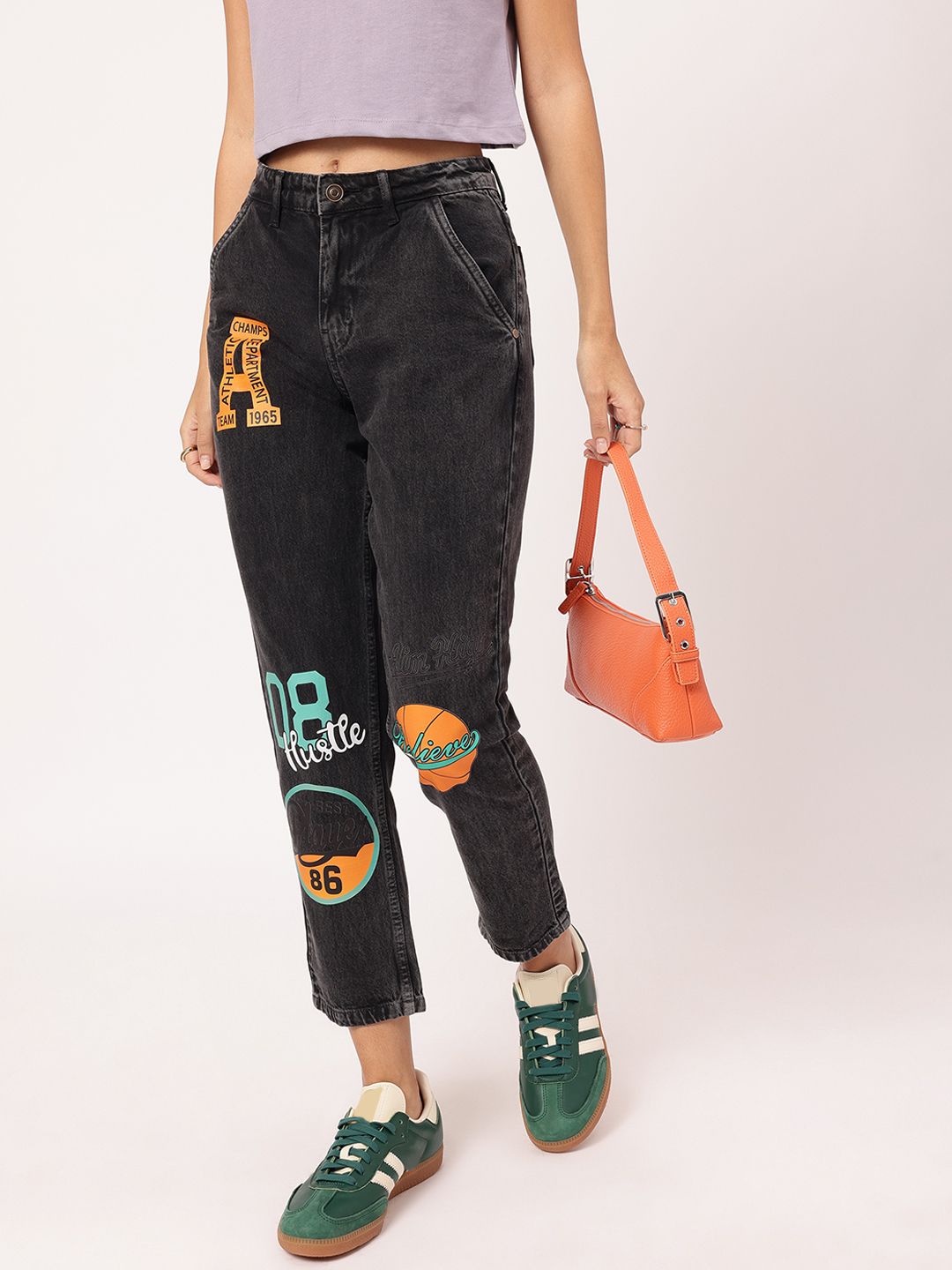 DressBerry Women Sporty Spice Printed Jeans