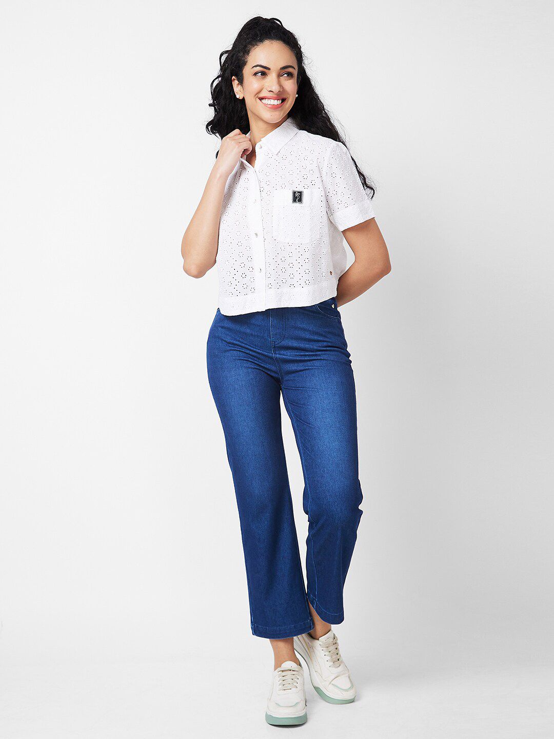 SPYKAR Women Boxy Opaque Casual Shirt