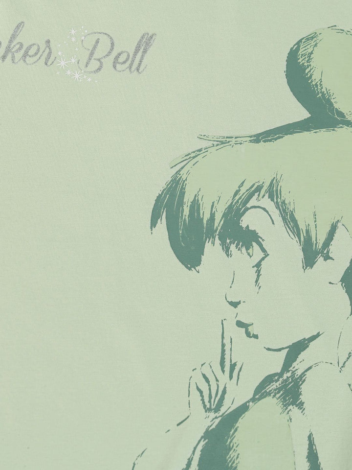 Tokyo Talkies Tinkerbell Women Graphic Printed Overized Tshirt