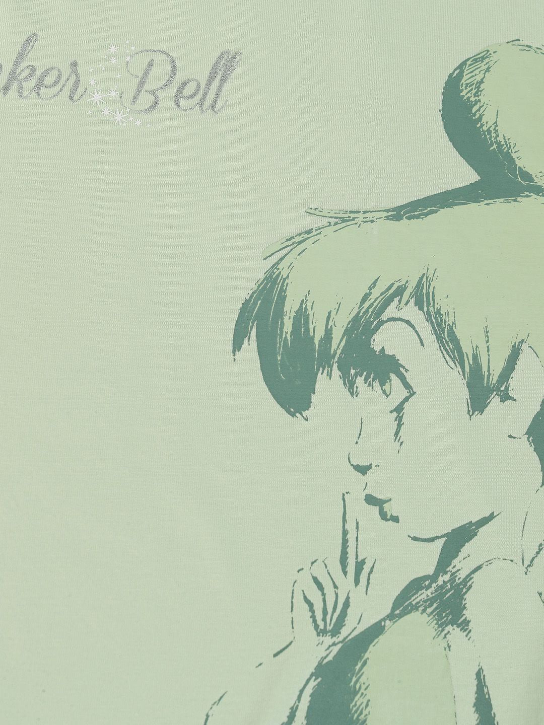 Tokyo Talkies Tinkerbell Women Graphic Printed Overized Tshirt