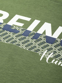 Being Human Brand Logo Printed Pure Cotton Slim Fit T-shirt
