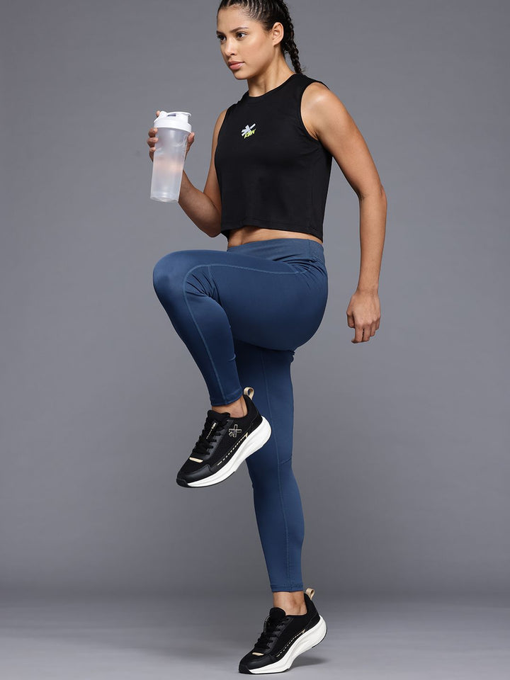 HRX by Hrithik Roshan Rapid-Dry Running Crop T-shirt