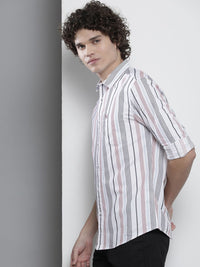 The Indian Garage Co Men Regular Fit Striped Casual Shirt