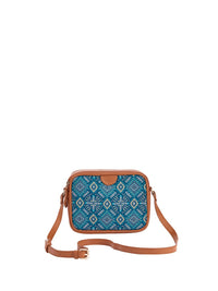 Teal oleh Chumbak Women Printed Canvas Sling Bag