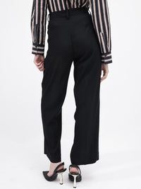 RAREISM Women Straight Fit Mid-Rise Trousers