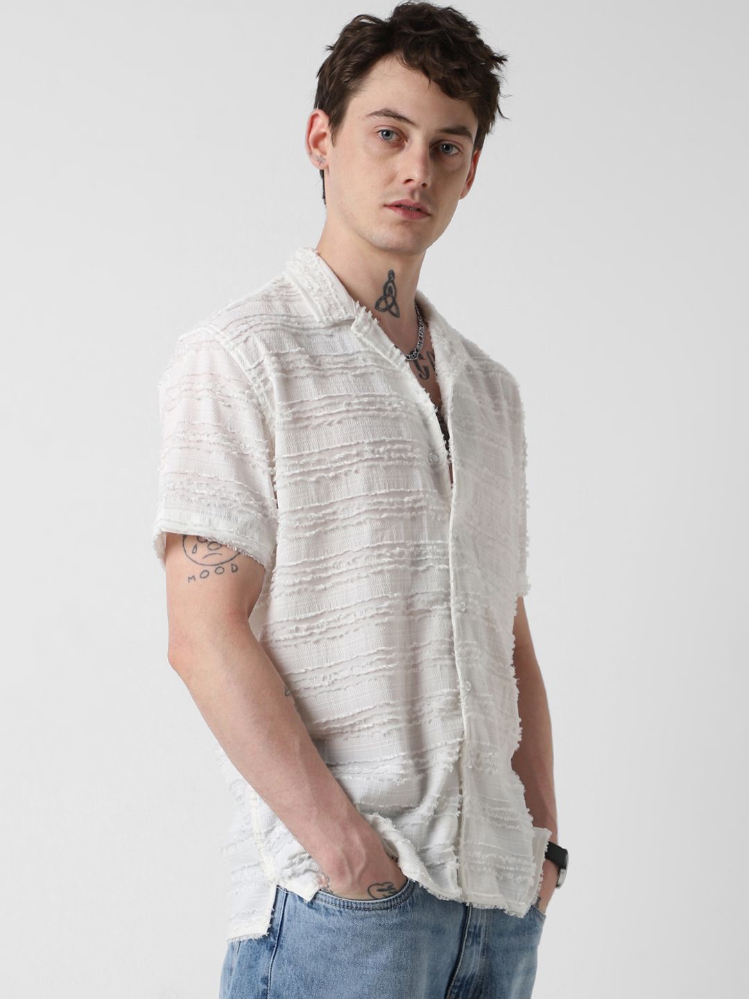 VASTRADO Men Classic Opaque Casual Shirt