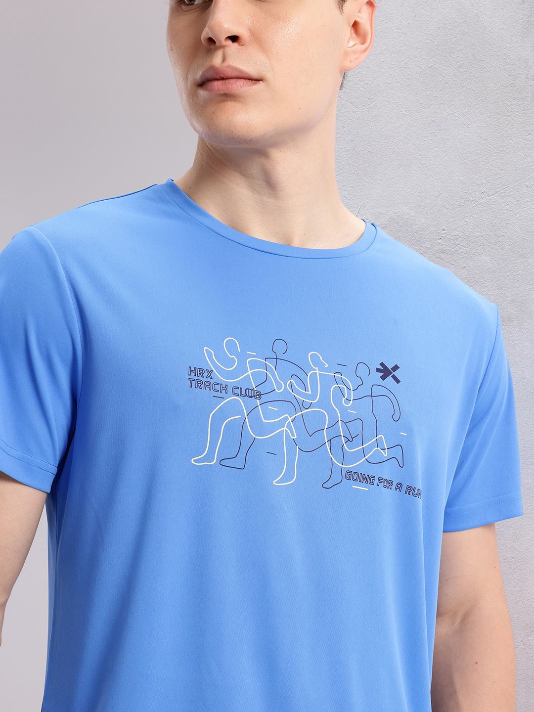 HRX by Hrithik Roshan Men Printed Rapid-Dry Running T-shirt