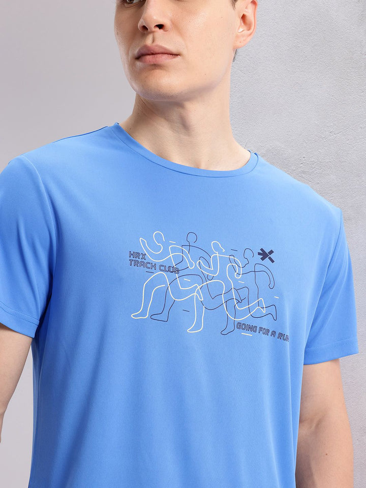 HRX by Hrithik Roshan Men Printed Rapid-Dry Running T-shirt