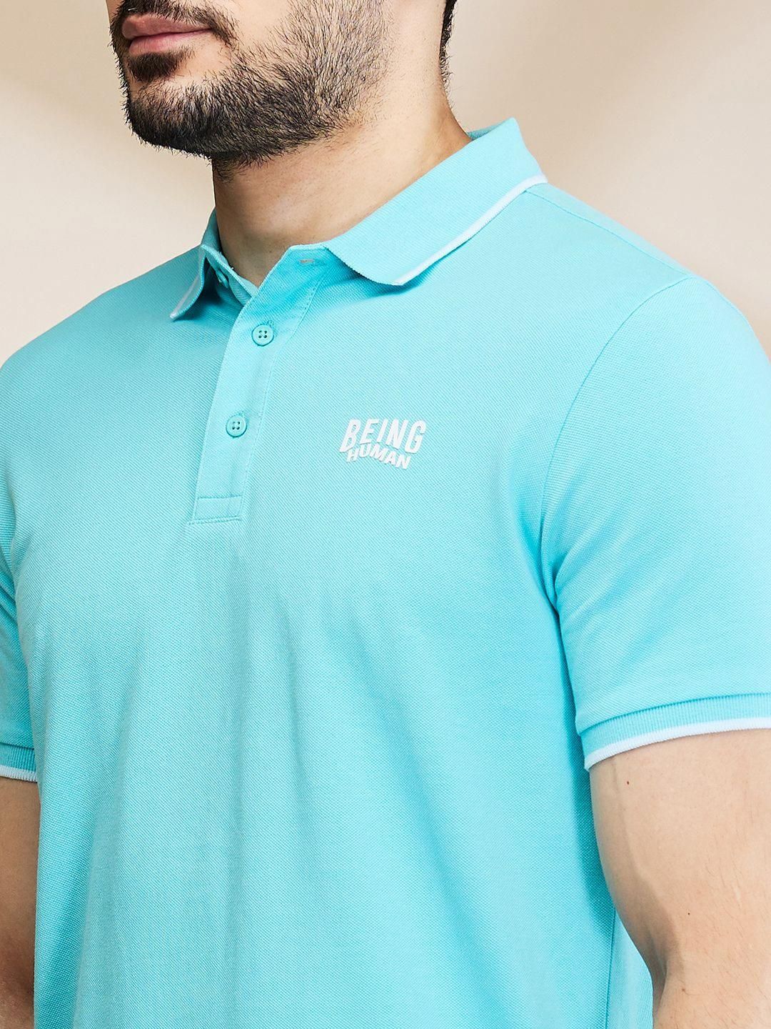 Being Human Men Polo Collar Pockets T-shirt