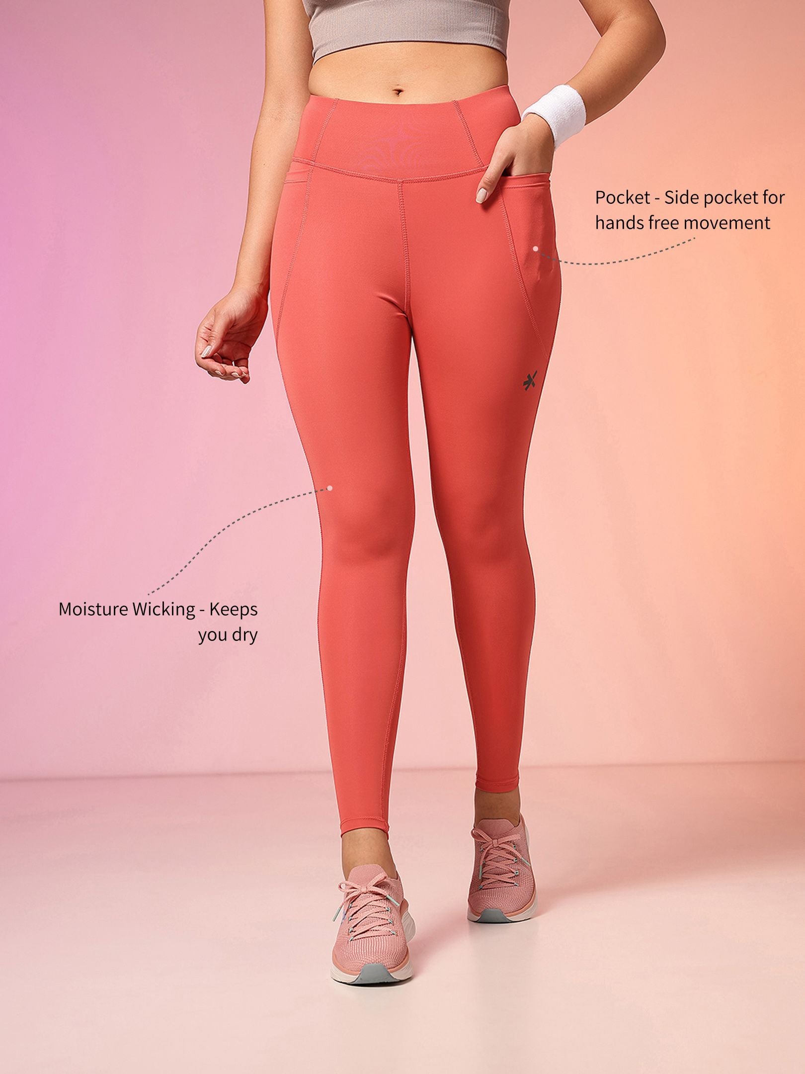 HRX by Hrithik Roshan Women Hi-Sculpt Rapid-Dry Training Tights
