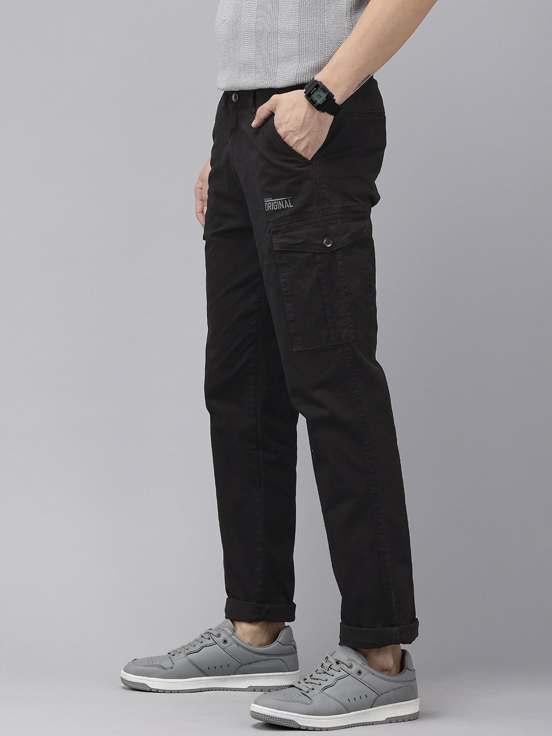 SPYKAR Men Slim Fit Cargos Trousers