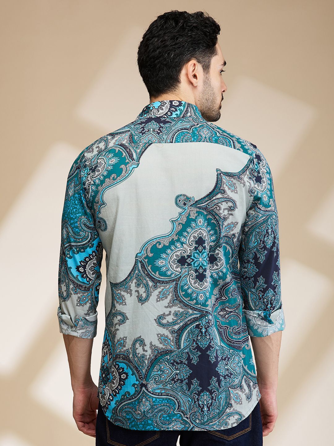 Being Human Men Slim Fit Floral Opaque Printed Casual Shirt