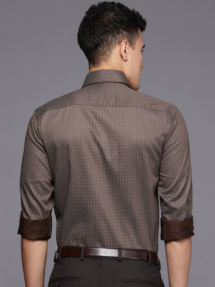 Raymond Pure Cotton Slim Fit Floral Printed Formal Shirt