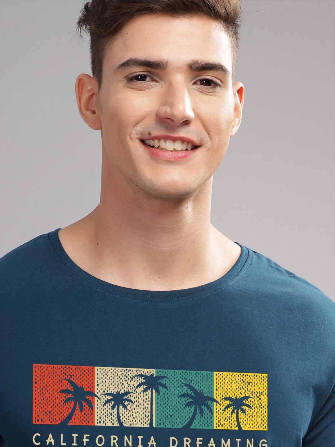 ADRO Men Printed Cotton T-shirt