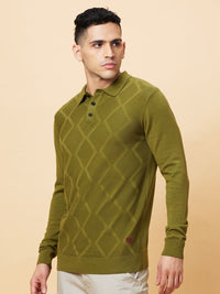 Being Human Men Checked Polo Collar Pockets T-shirt