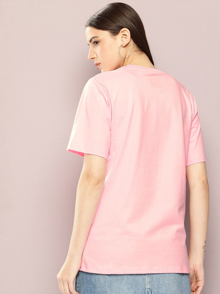 Dillinger Womens Short Sleeve Oversized Varsity Printed Tshirt