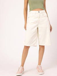 DressBerry Women Denim Duds Bermuda Skater Fit Shorts