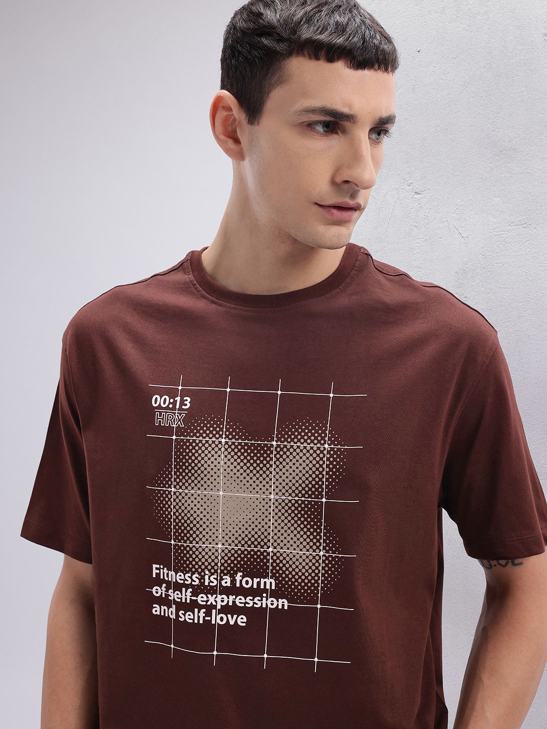 HRX by Hrithik Roshan Printed Training Relaxed T-shirt