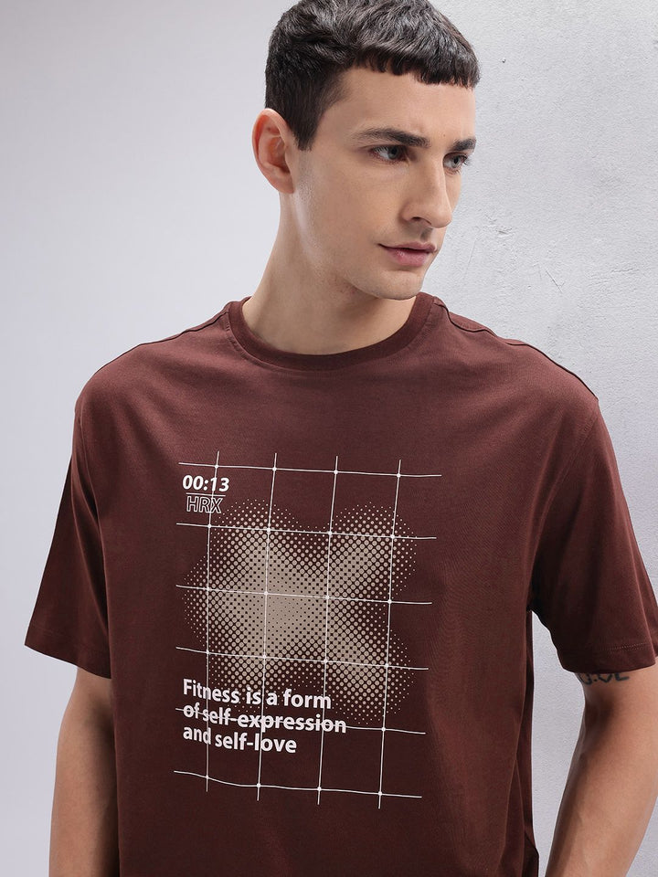 HRX by Hrithik Roshan Printed Training Relaxed T-shirt