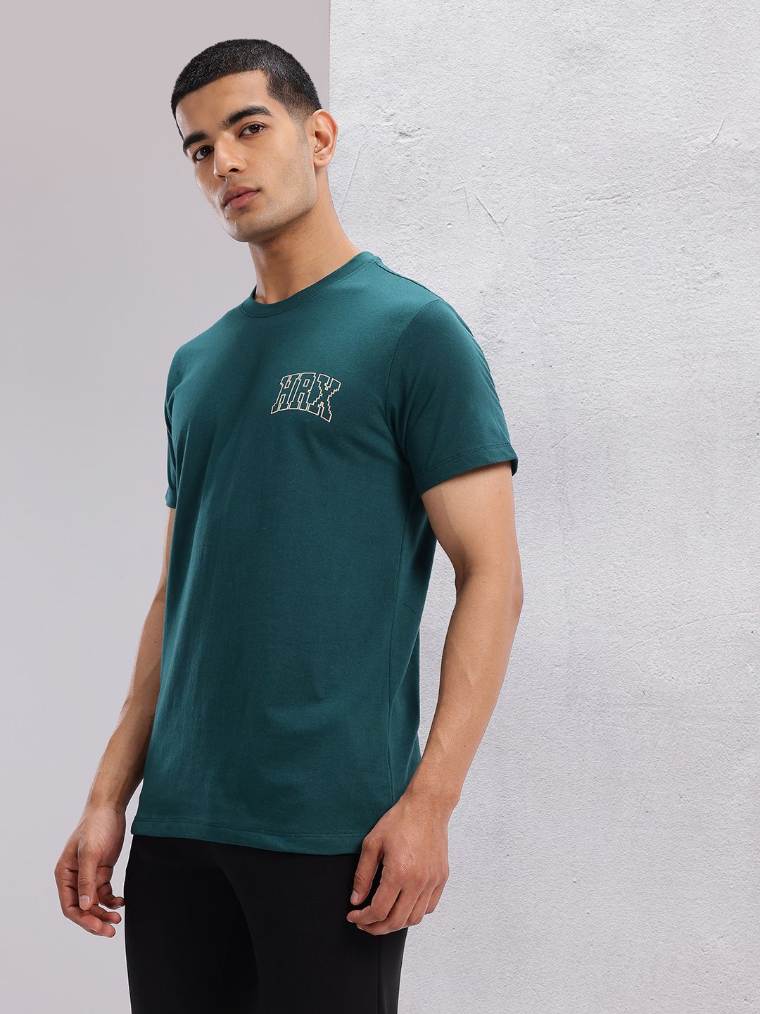 HRX by Hrithik Roshan Brand Logo Printed Lifestyle T-shirt